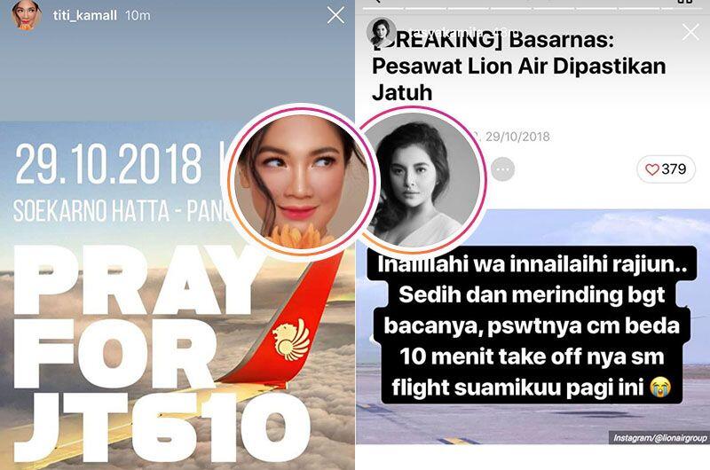 Para Artis Ungkapkan Belasungkawa atas Jatuhnya Pesawat Lion Air JT610