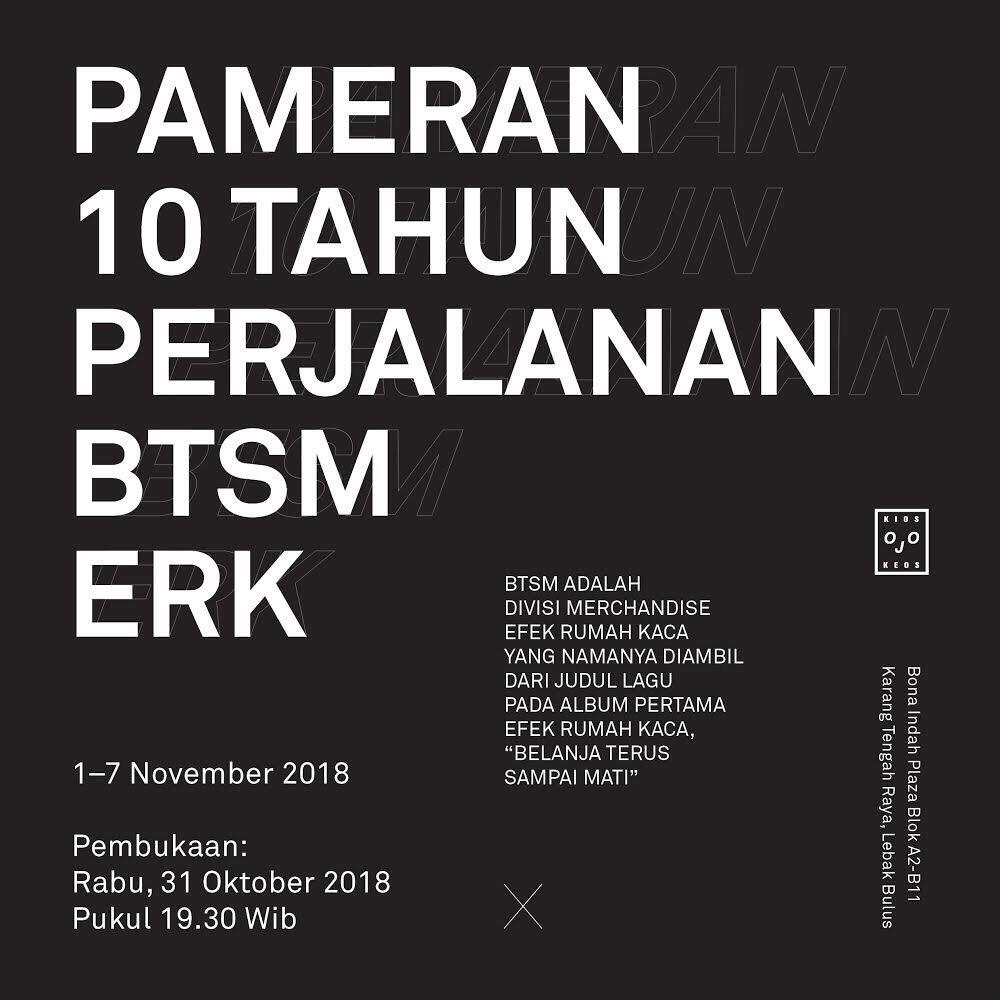 Merchandise yang Dijual 10 Tahun Lalu Dipamerkan Efek Rumah Kaca