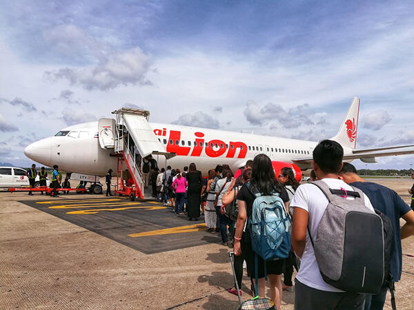 Lion air tetep penuh penumpangnya