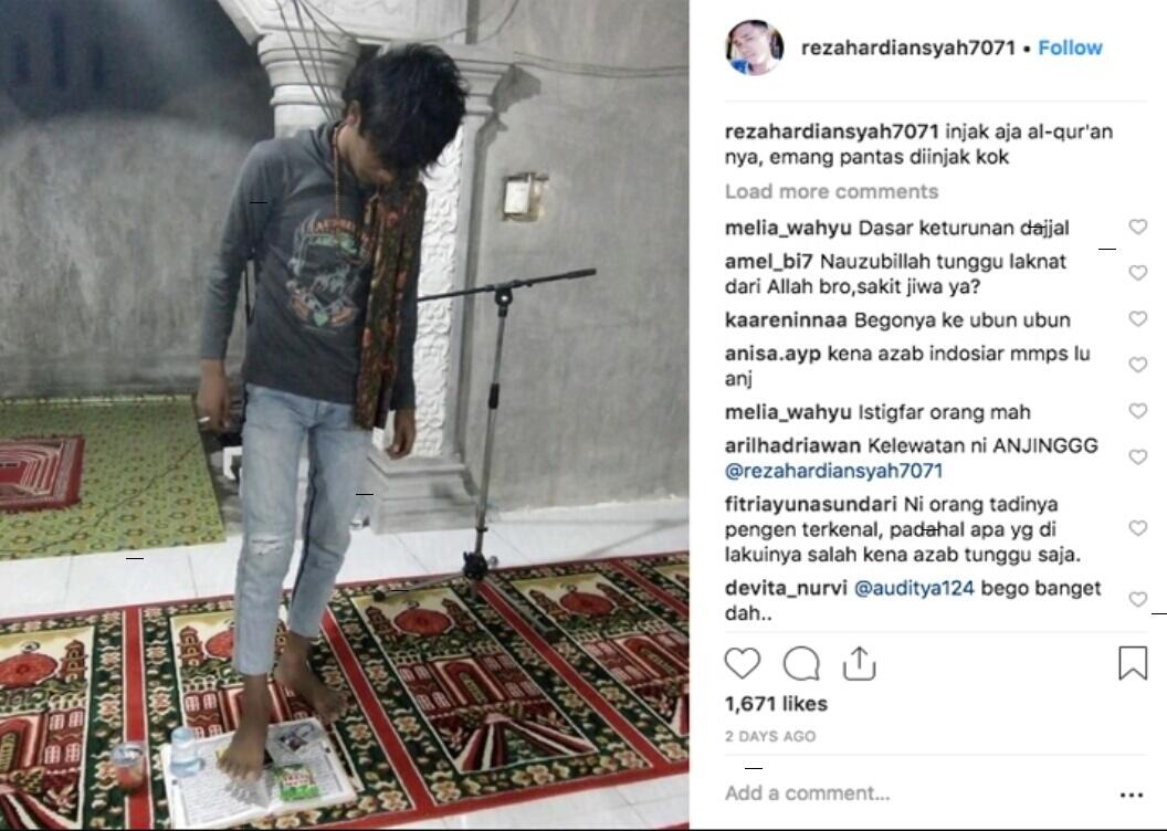 Injak Alquran dan Pakai Nomor Telepon Manager Deddy Corbuzier, Reza Diburu Polisi