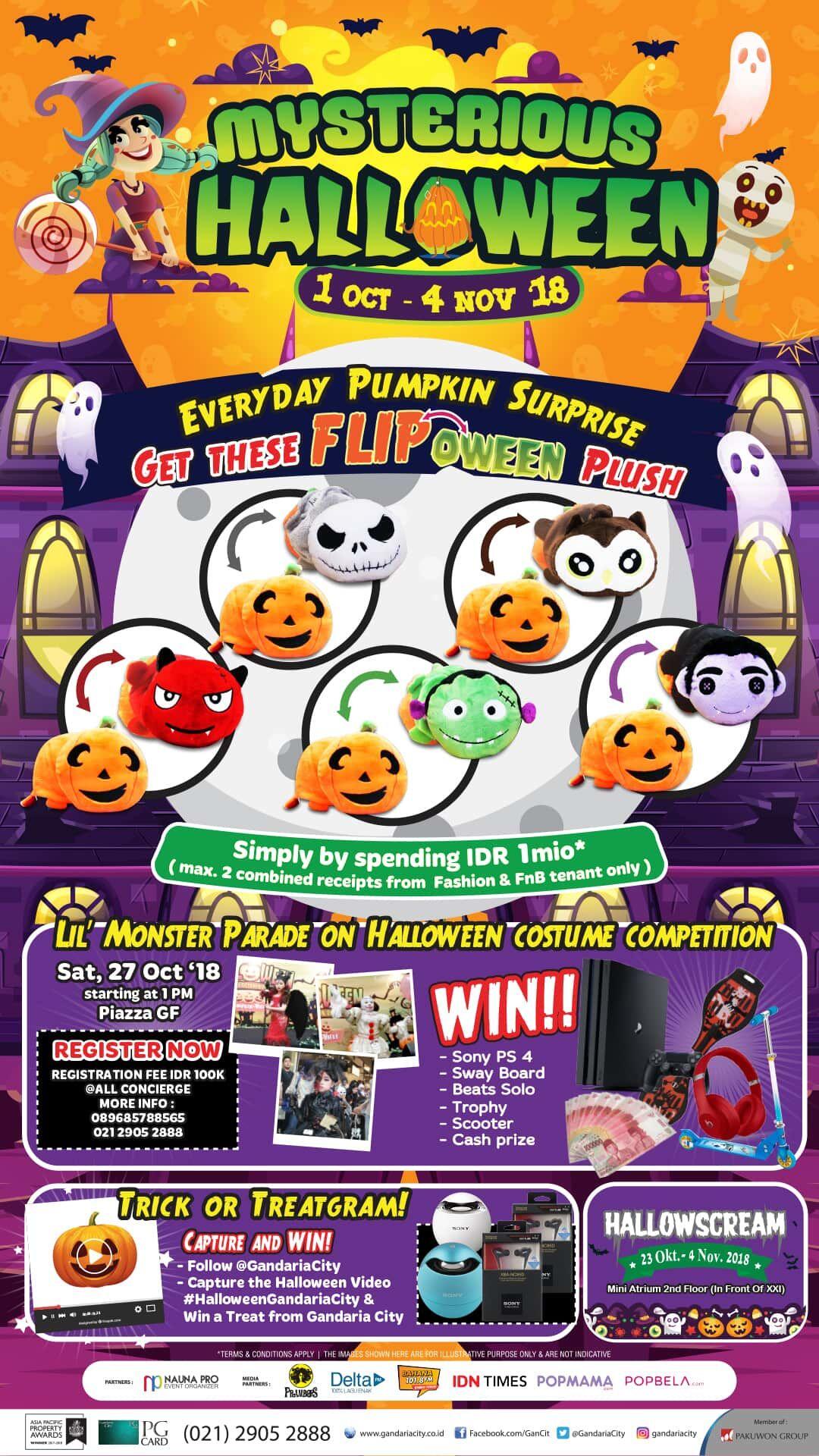 Pesta Kostum hingga Boneka Gratis, Yuk Datangi Event di Gandaria City!