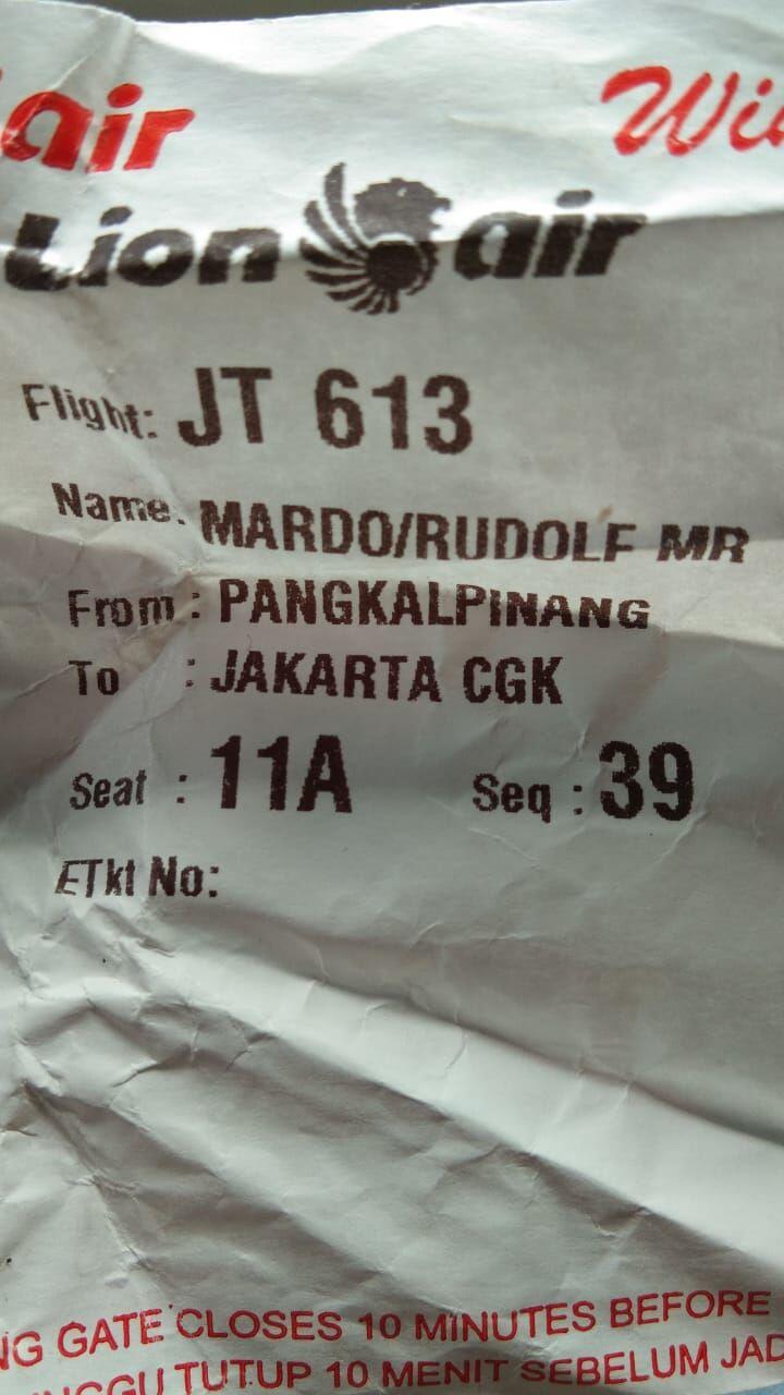 Namanya Ada di Manifes Lion Air JT 610, Ternyata Pria Ini Selamat