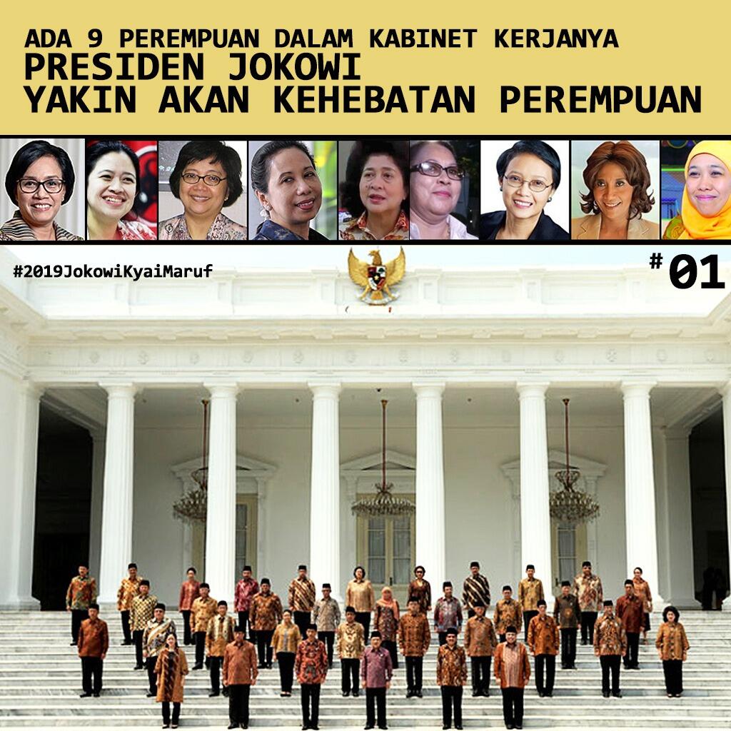 Saat Jokowi Banggakan Menteri Perempuan Kabinet Kerja di Forum Muslimah