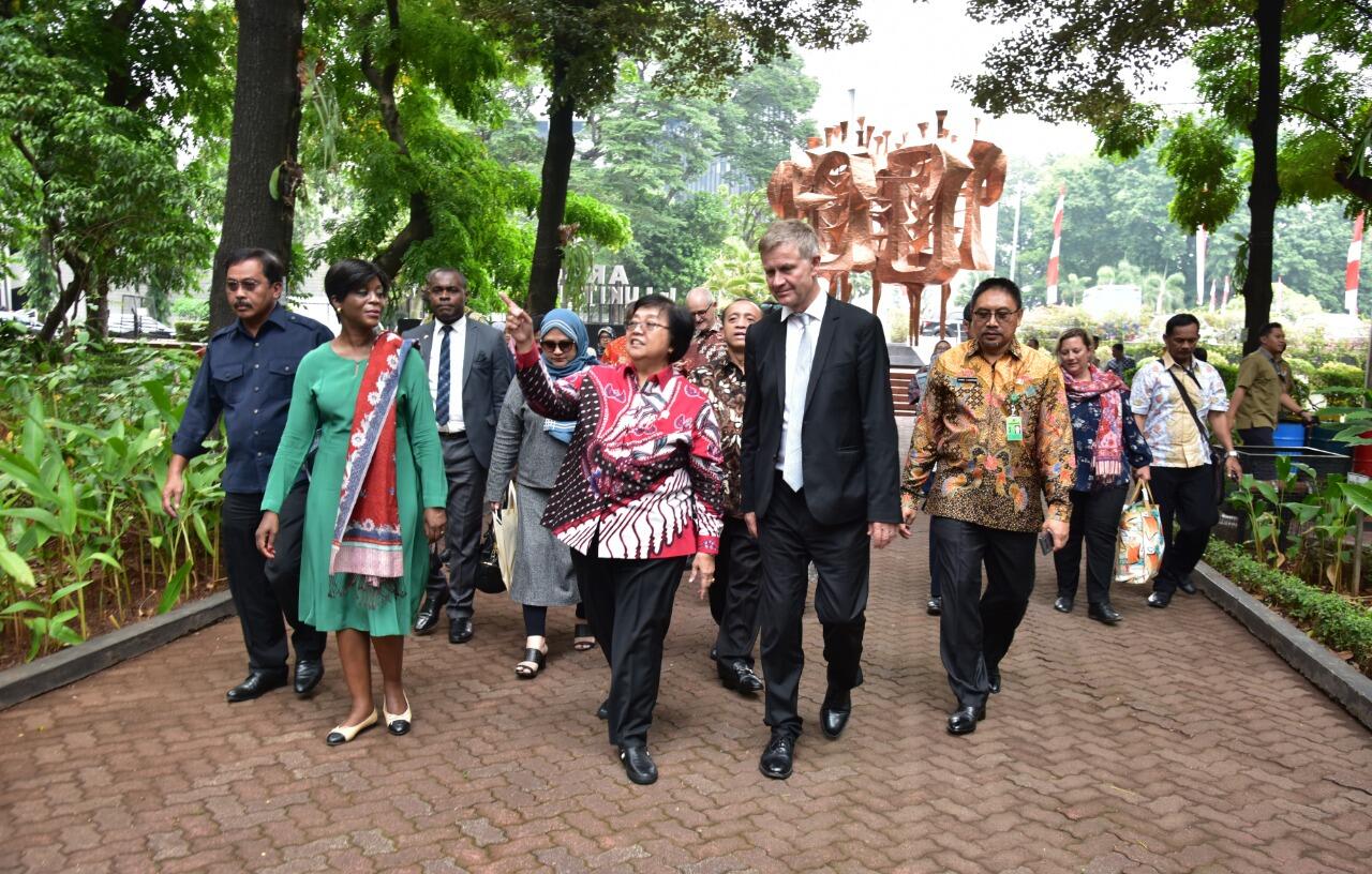 Menteri LHK dan Menteri Lingkungan Republik Kongo Tekankan Pentingnya Media