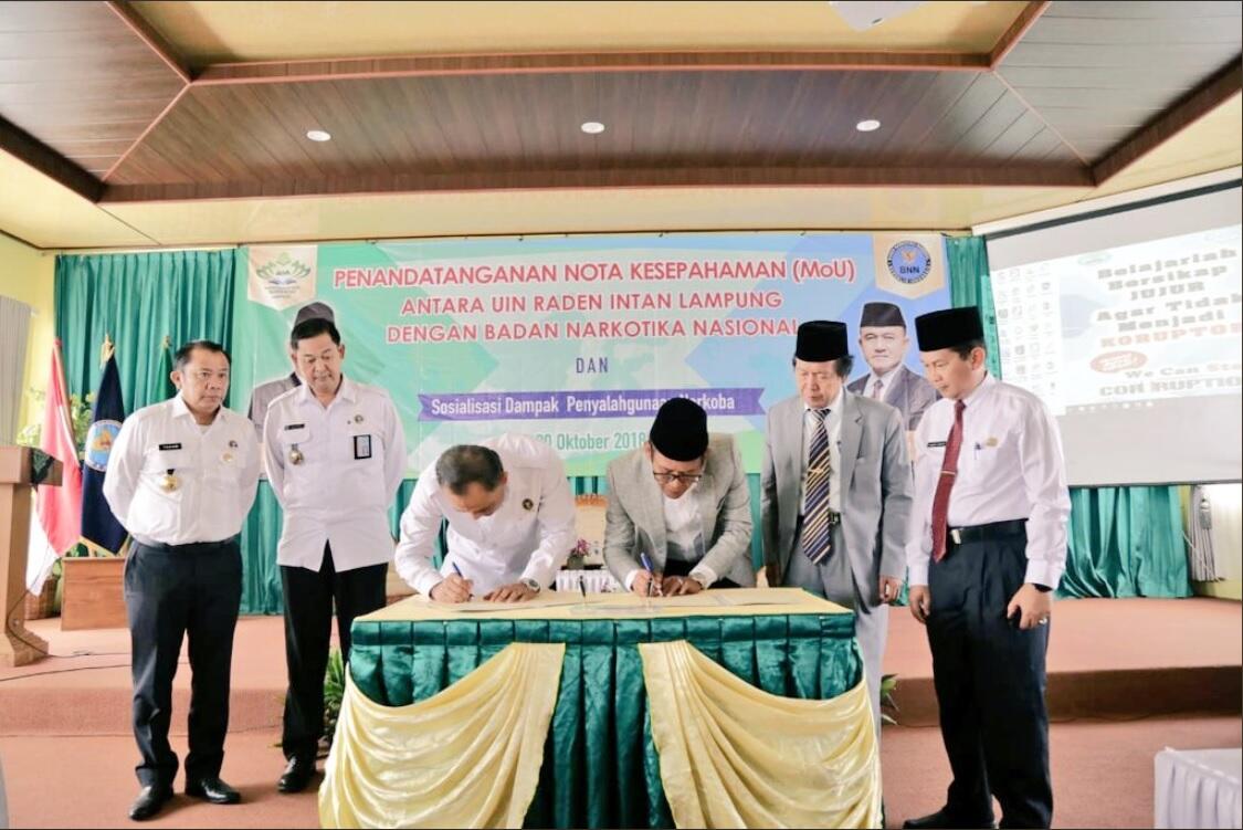 BNN-UIN Raden Intan Lampung Bersinergi Lindungi Bonus Demografi