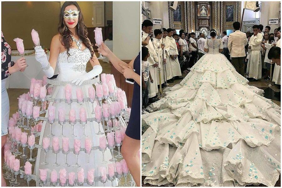 10 Gaun Pernikahan Kelewat Unik yang Bikin Kamu Geleng-geleng Kepala