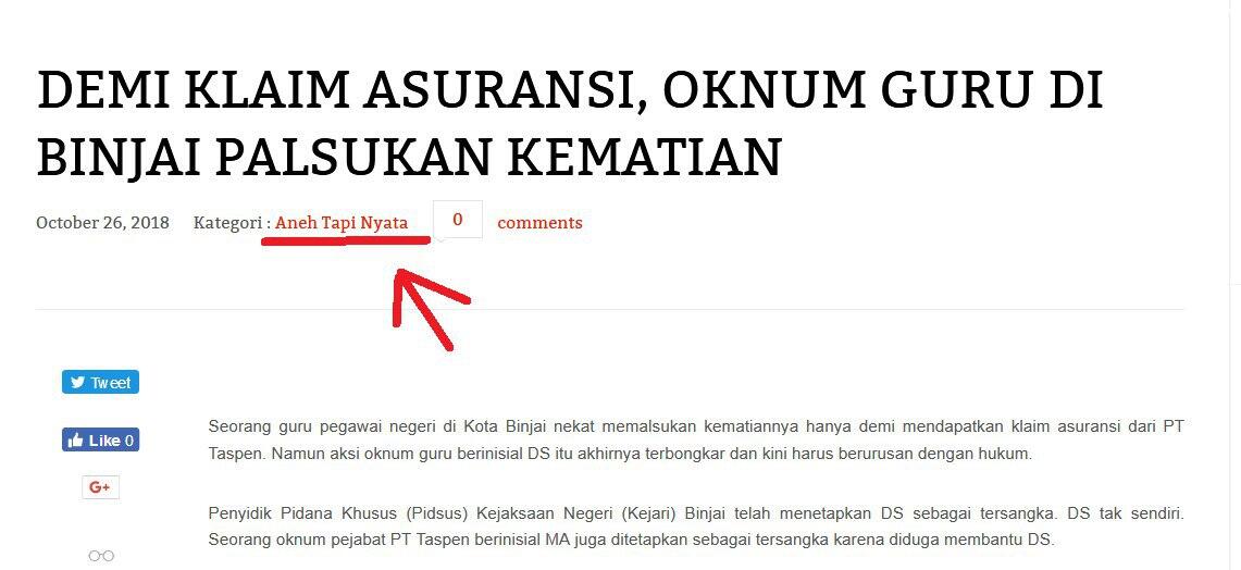 Demi Klaim Asuransi, Oknum Guru di Binjai Palsukan Kematian