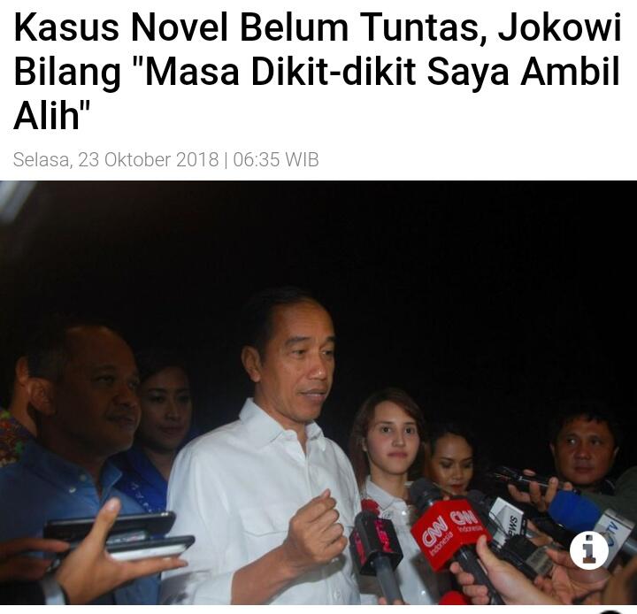 Novel Baswedan: Kalau Presiden Takut Mengungkap, Saya Sangat Sedih