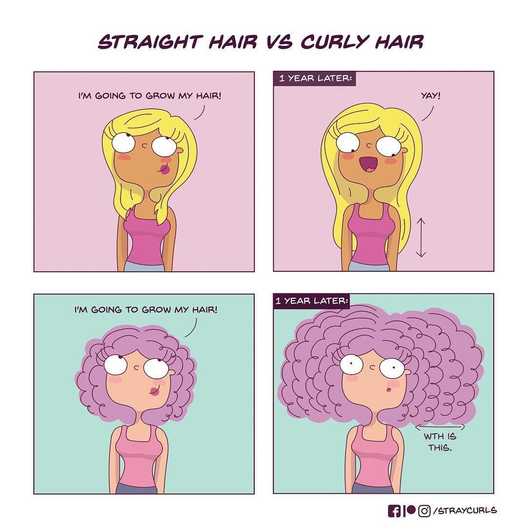 10 Ilustrasi Penderitaan yang Hanya Dialami Si Pemilik Rambut Keriting