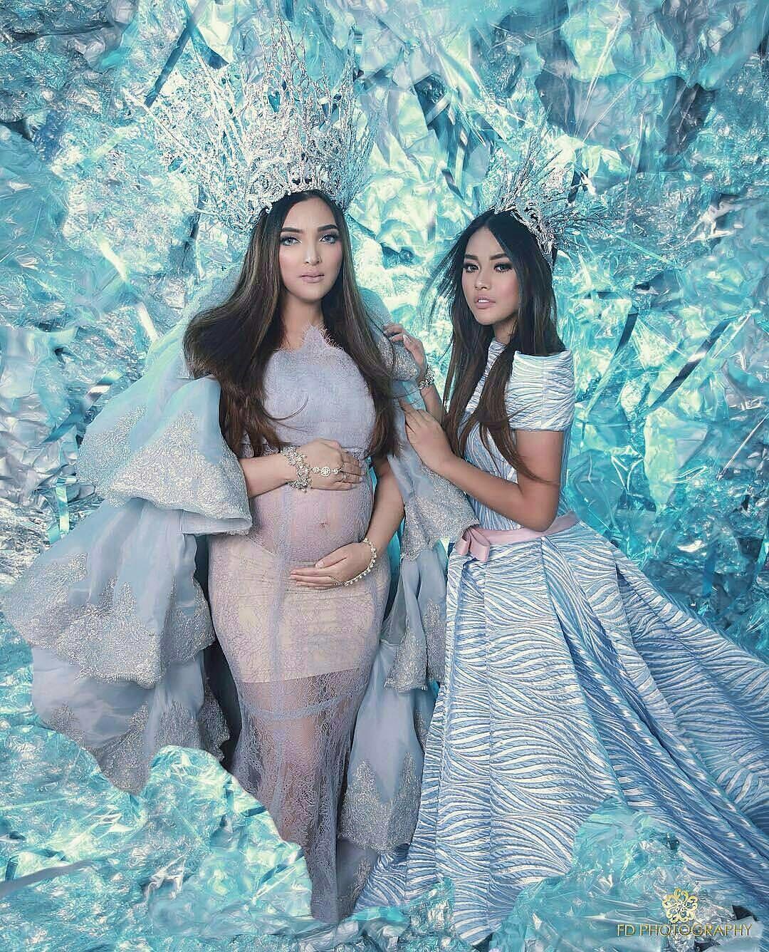10 Maternity Shoot Paling Glamour dengan Gaun, Bak Bidadari Kayangan!