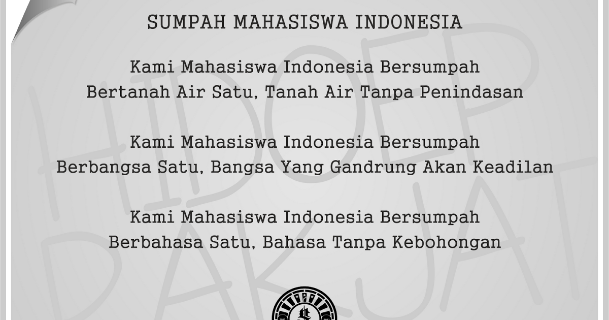 Dimulai Dari Sumpah Palapa, Sumpah Pemuda dan Sumpah Mahasiswa, Tapi Tak Kunjung Usai