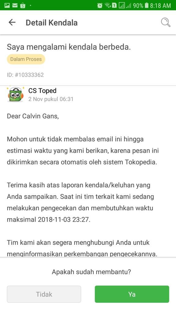 Cashback Pembayaran Kredivo di Tokopedia Tidak Diterima