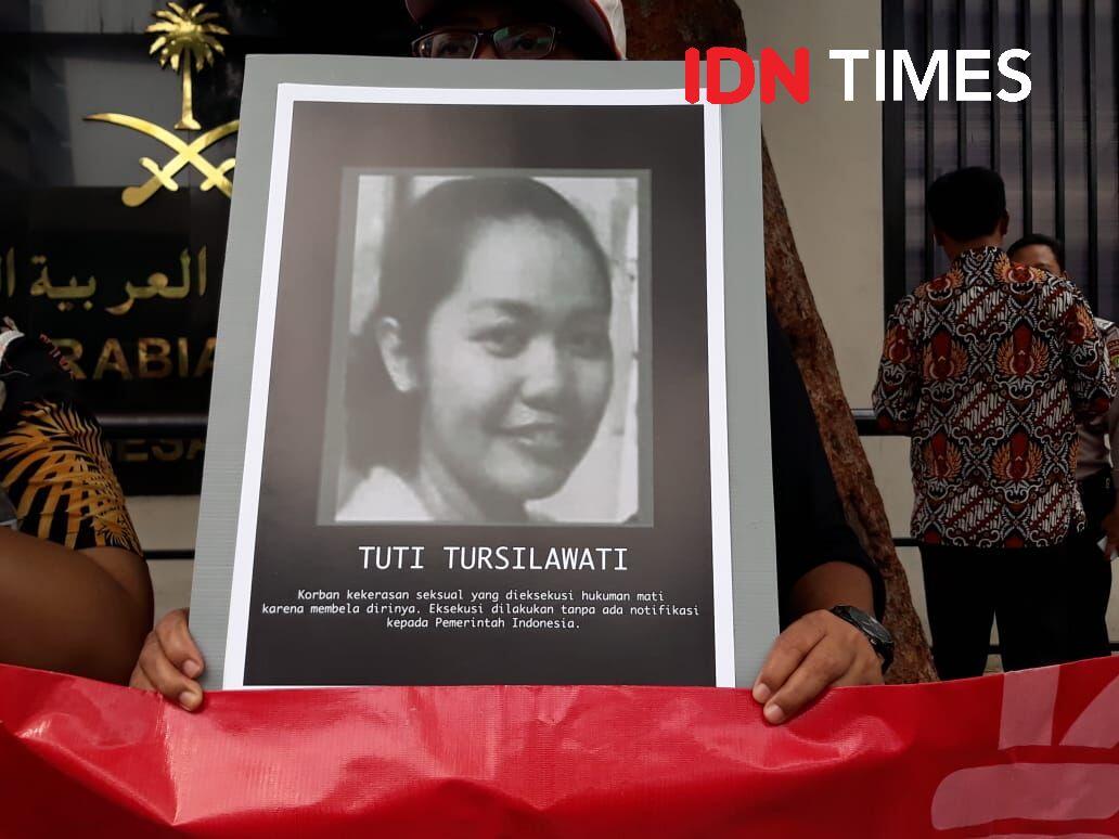 FOTO: Protes Eksekusi Tuti Tursilawati, Massa Minta Dubes Saudi Diusir