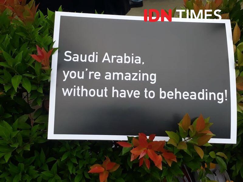 FOTO: Protes Eksekusi Tuti Tursilawati, Massa Minta Dubes Saudi Diusir