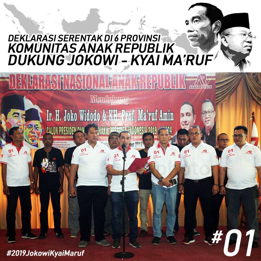 Komunitas AR Deklarasi Dukung Jokowi di Enam Provinsi