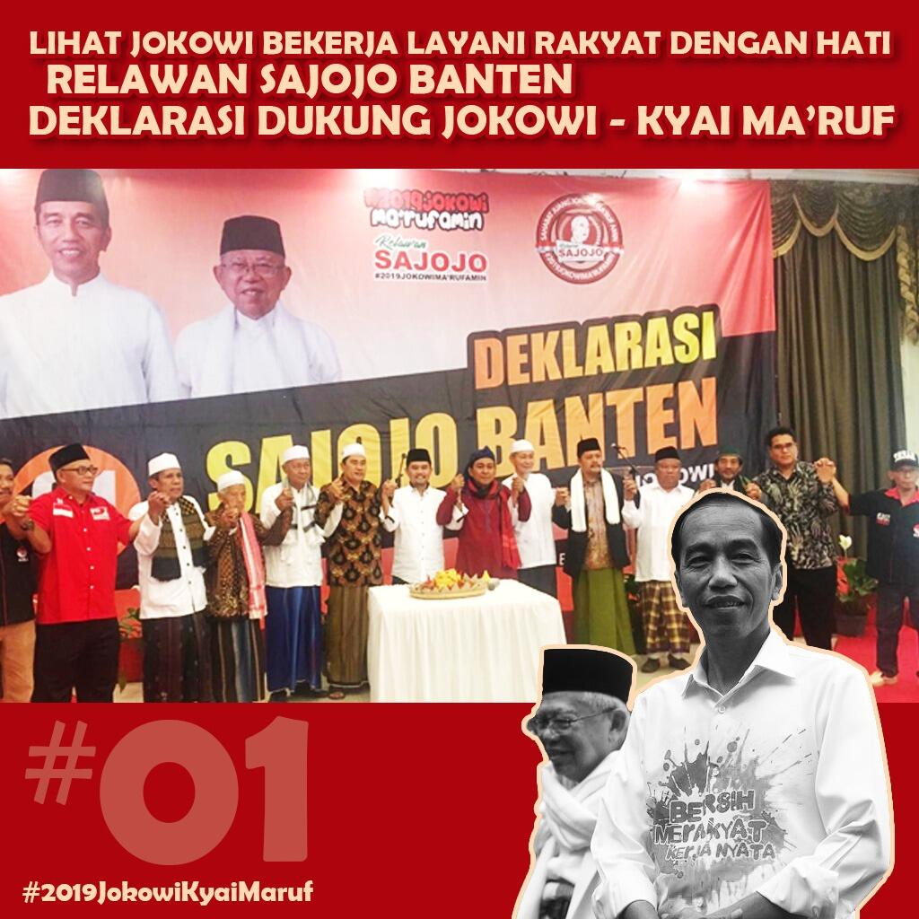 Sosok Ma'ruf Amin Buat Dukungan Warga Banten ke Jokowi Makin Masif
