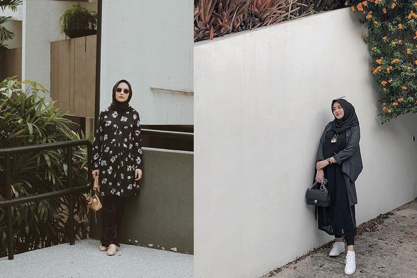 Hamil Bareng, Ini Gaya Liburan Duo Hijab Dwi dan Nabila di Singapura