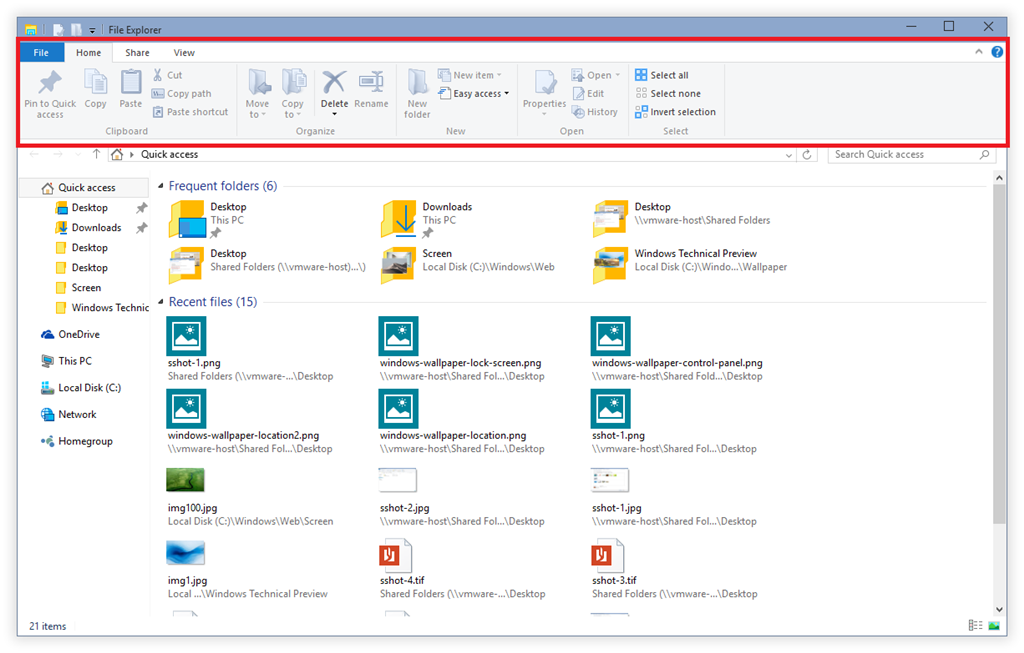 Menu bar windows explorer missing