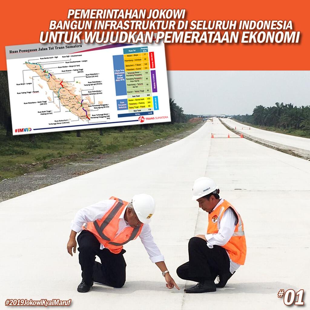 Jokowi Sebut Genjot Infrastruktur Bukan Karena Politik