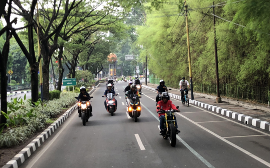 Melihat Lagi Sunmori Jokowi, Kok Lampu Depan Motornya Mati?