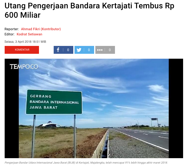 Bandara Mewah Kertajati Bak 'Kuburan'
