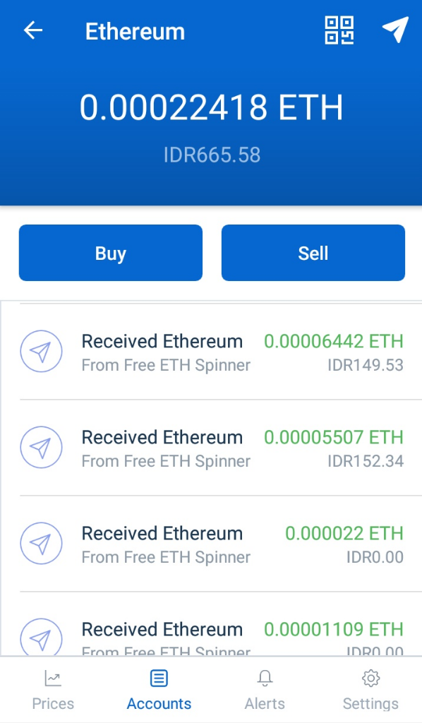 Muter Spinner Dapet Etherum - 100 Legit Modal HP Android Doang