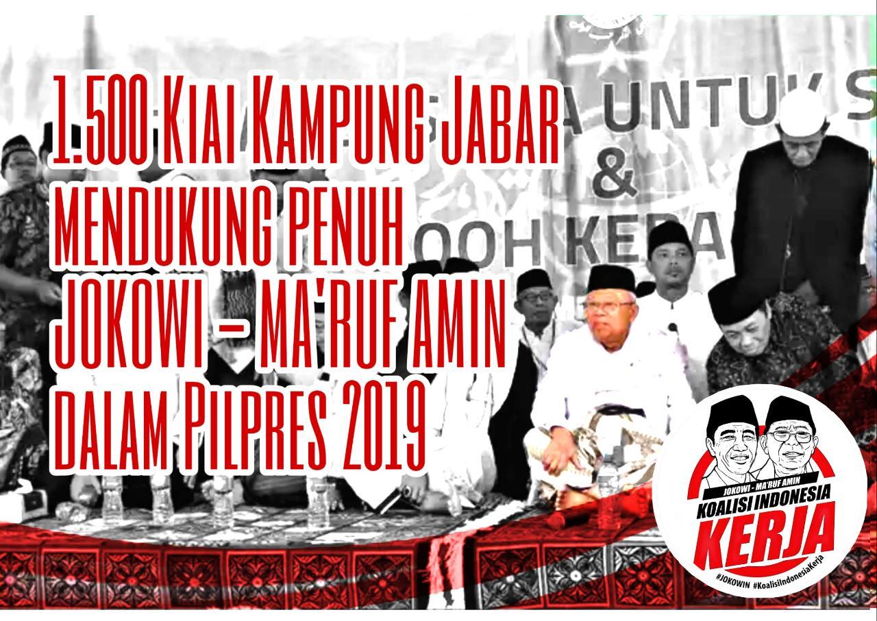 Dukungan Sejumlah Kiai dari Berbagai Daerah untuk Jokowi dan KH. Ma'ruf Amin