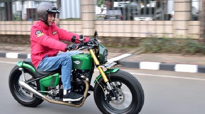 Motor Kustom Baru Jokowi Dibuat Cuma Seminggu