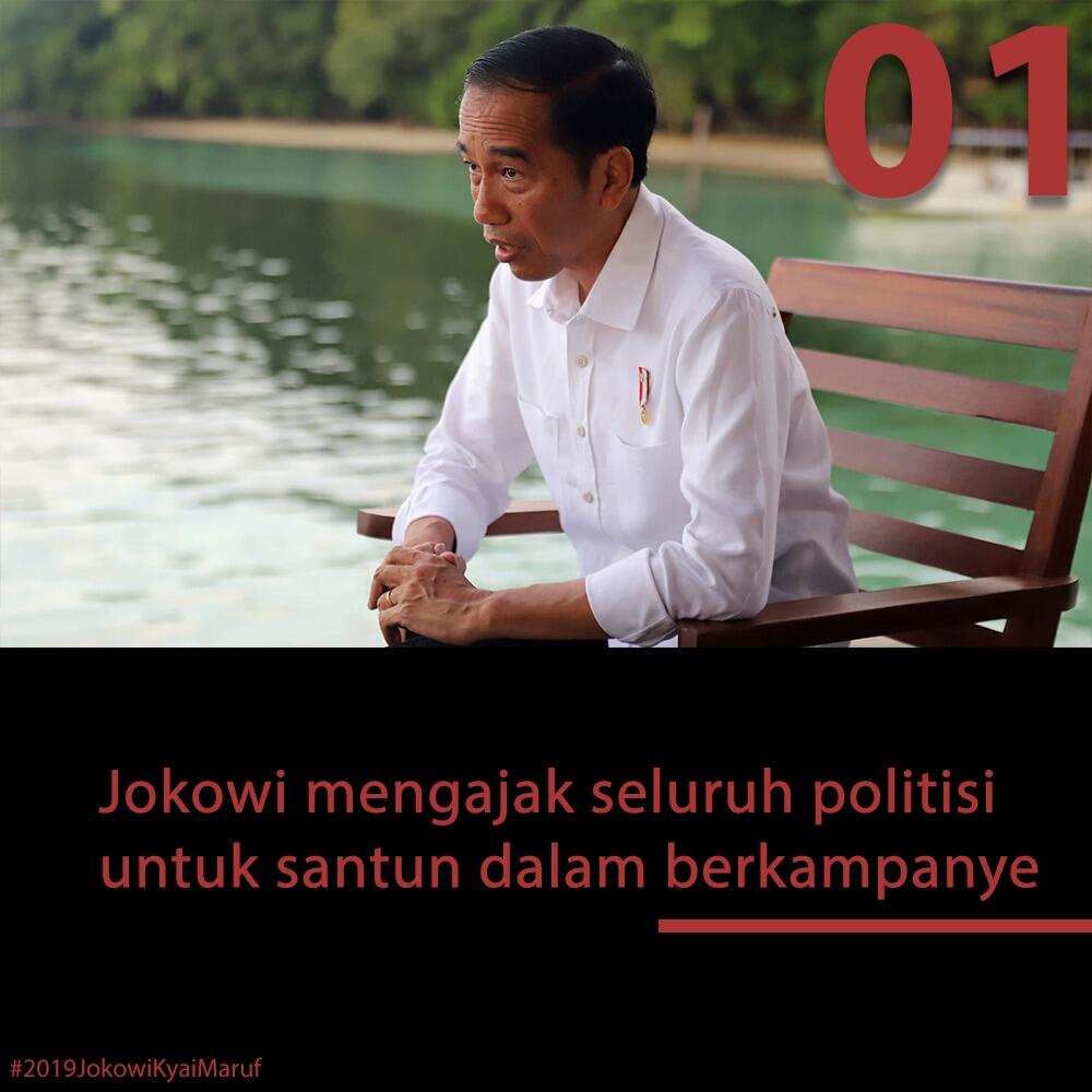 Jokowi: Kampanye dengan Sopan Santun Tak Usah Jelekkan yang Lain