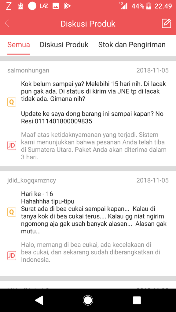 Pengalaman belanja online di jd.id yang bikin jengkel