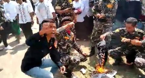 Pembakar Bendera Tauhid Divonis 10 Hari Penjara