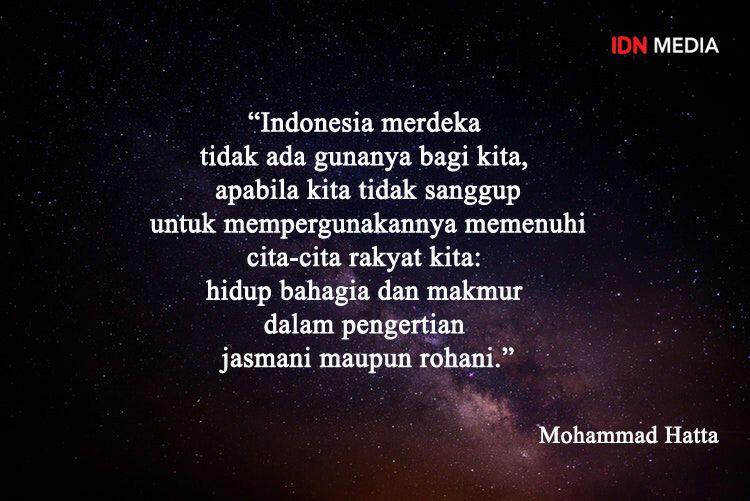 10 Quotes Inspiratif Mohammad Hatta yang Patut Diteladani Millennials