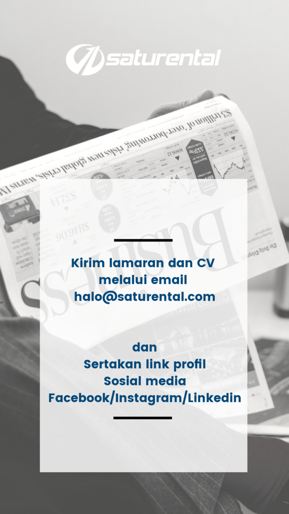 Lowongan Kerja Staff Admin @ Saturental.com