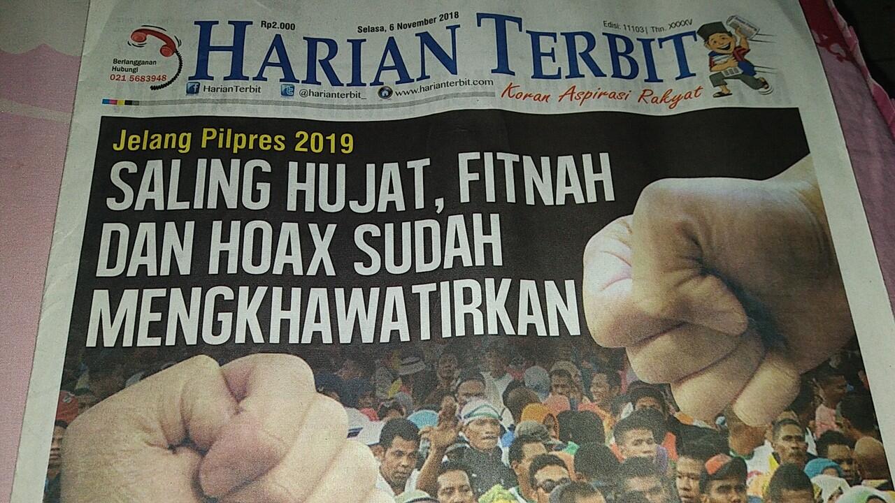 Jelang Pilpres 2019: Saling Hujat, Fitnah dan Hoax Sudah Sangat Mengkhawatirkan