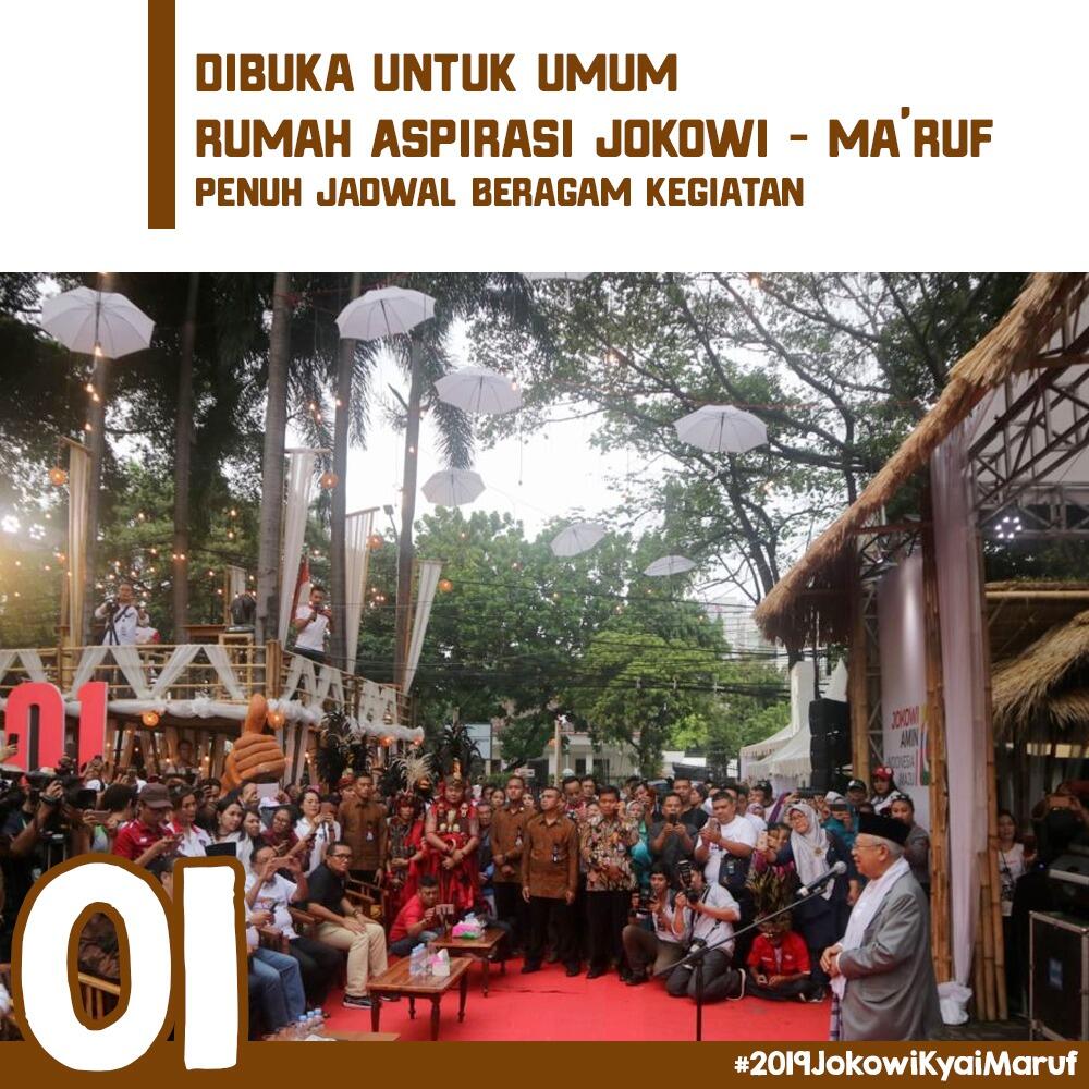 Rumah Aspirasi Rakyat, Upaya Jokowi-Ma'ruf Rangkul Pemilih