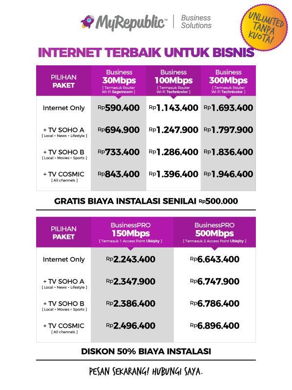 Myrepublic internet unlimited office & home