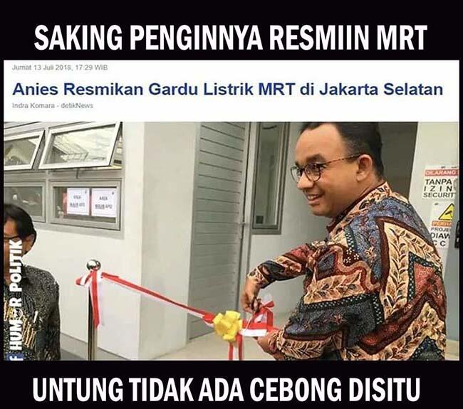 Anies Dampingi Jokowi Tinjau MRT Rute HI-Lebak Bulus