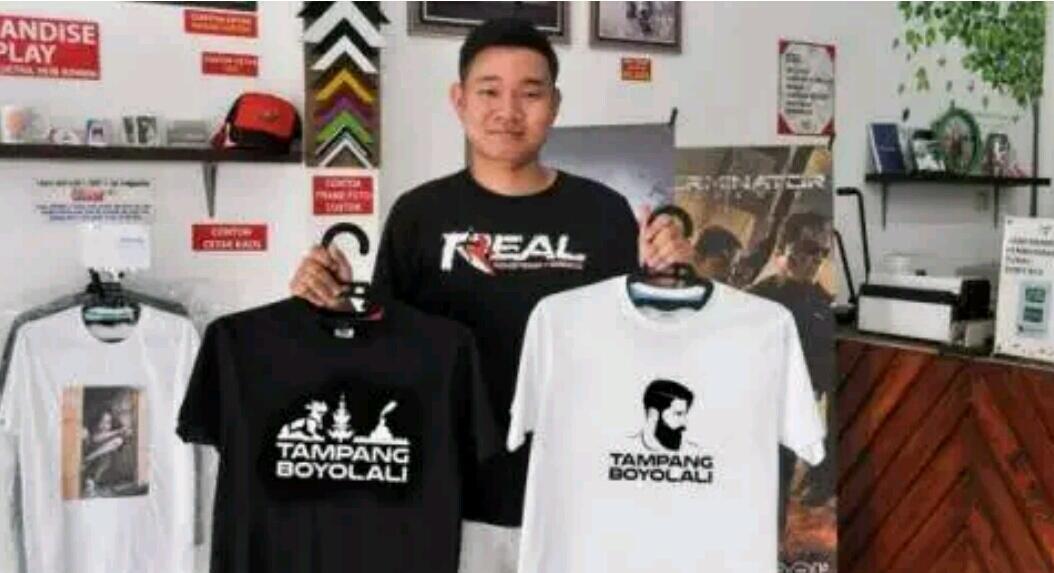 Harga Kaus Tampang Boyolali Dibanderol Rp 100.000 Per Buah