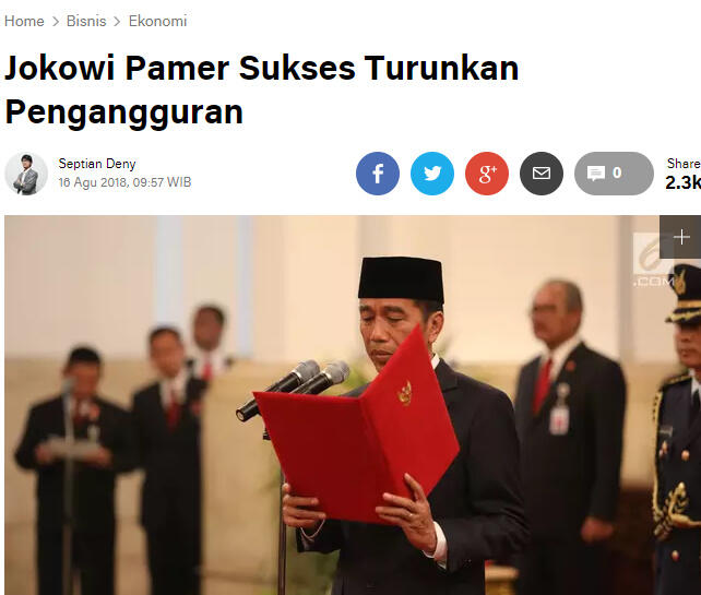 7 Juta Penduduk RI Masih Nganggur, Provinsi Mana Paling Banyak?