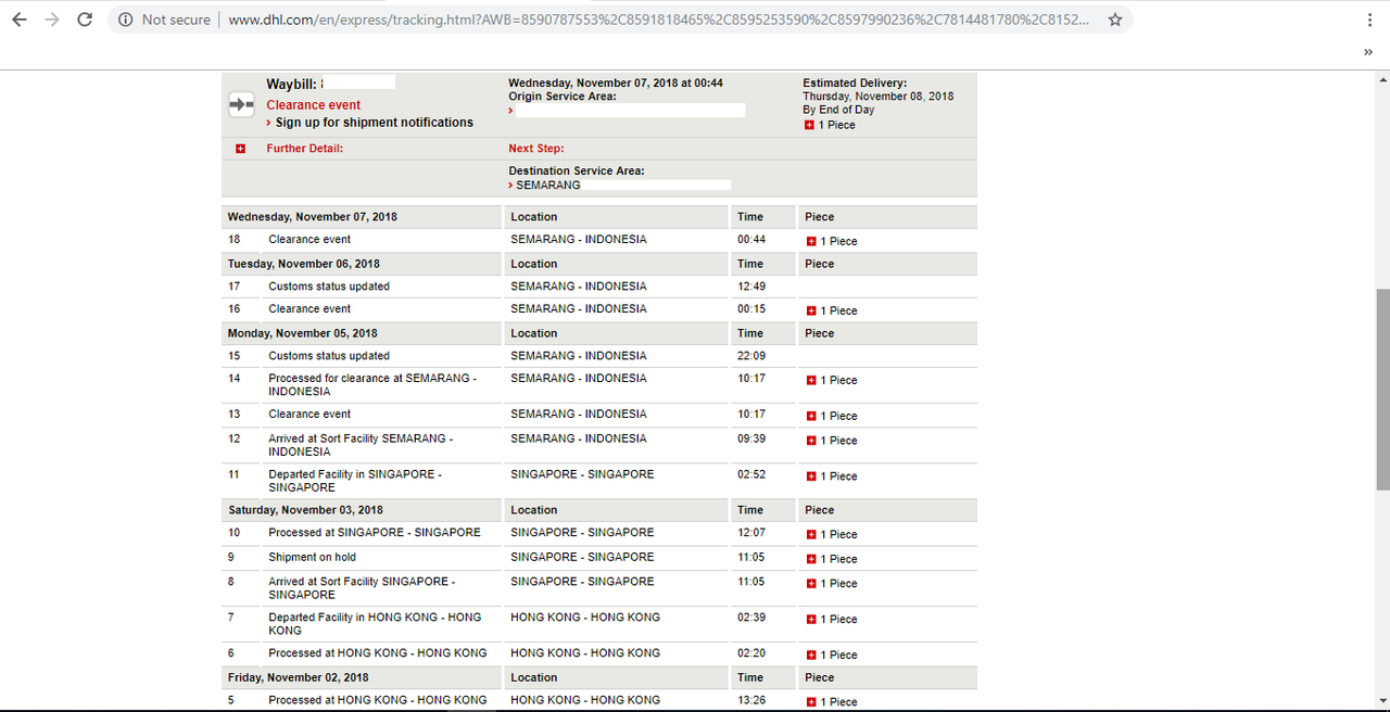 Pelayanan/ Oknum DHL Express Semarang