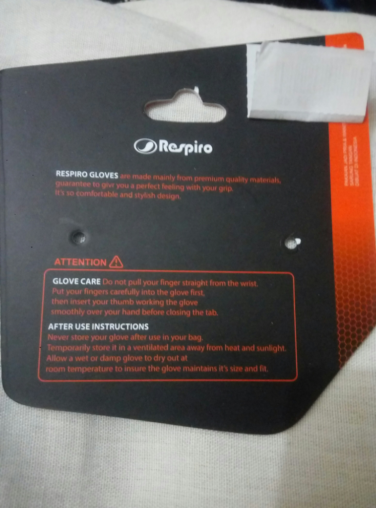 Pengalaman Menggunakan Sarung Tangan Entry Level Respiro