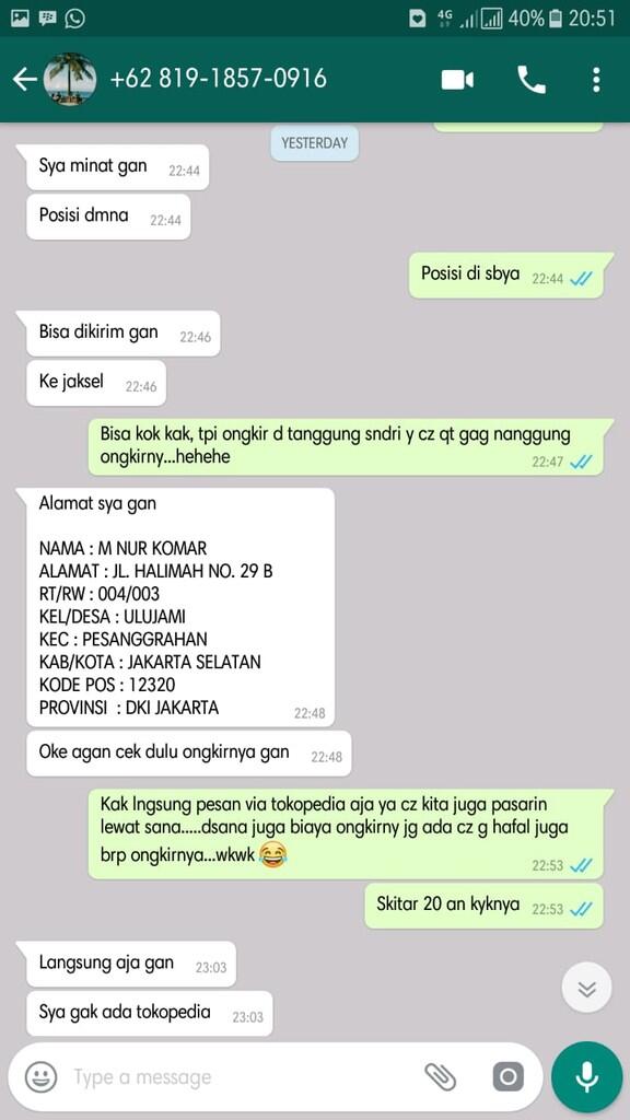 WASPADA! PENIPUAN KAMERA BERKEDOK MANDIRI E-CASH (Penipu ats nama M. Nur Komar)