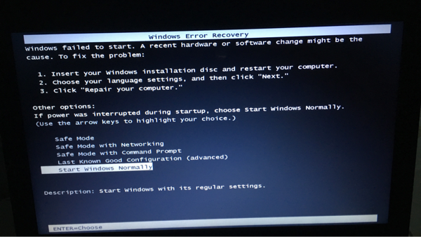 Gagal Booting Instal Windows 7