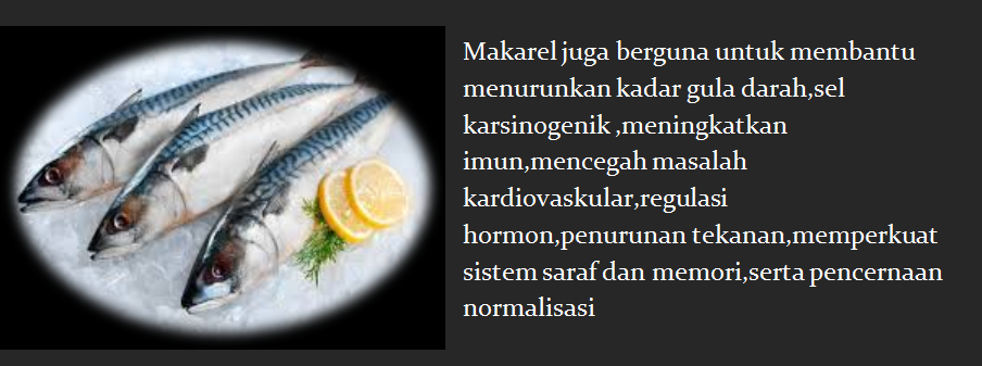 Kandungan antioksidan ikan makarel dapat mengurangi resiko beberapa jenis kanker