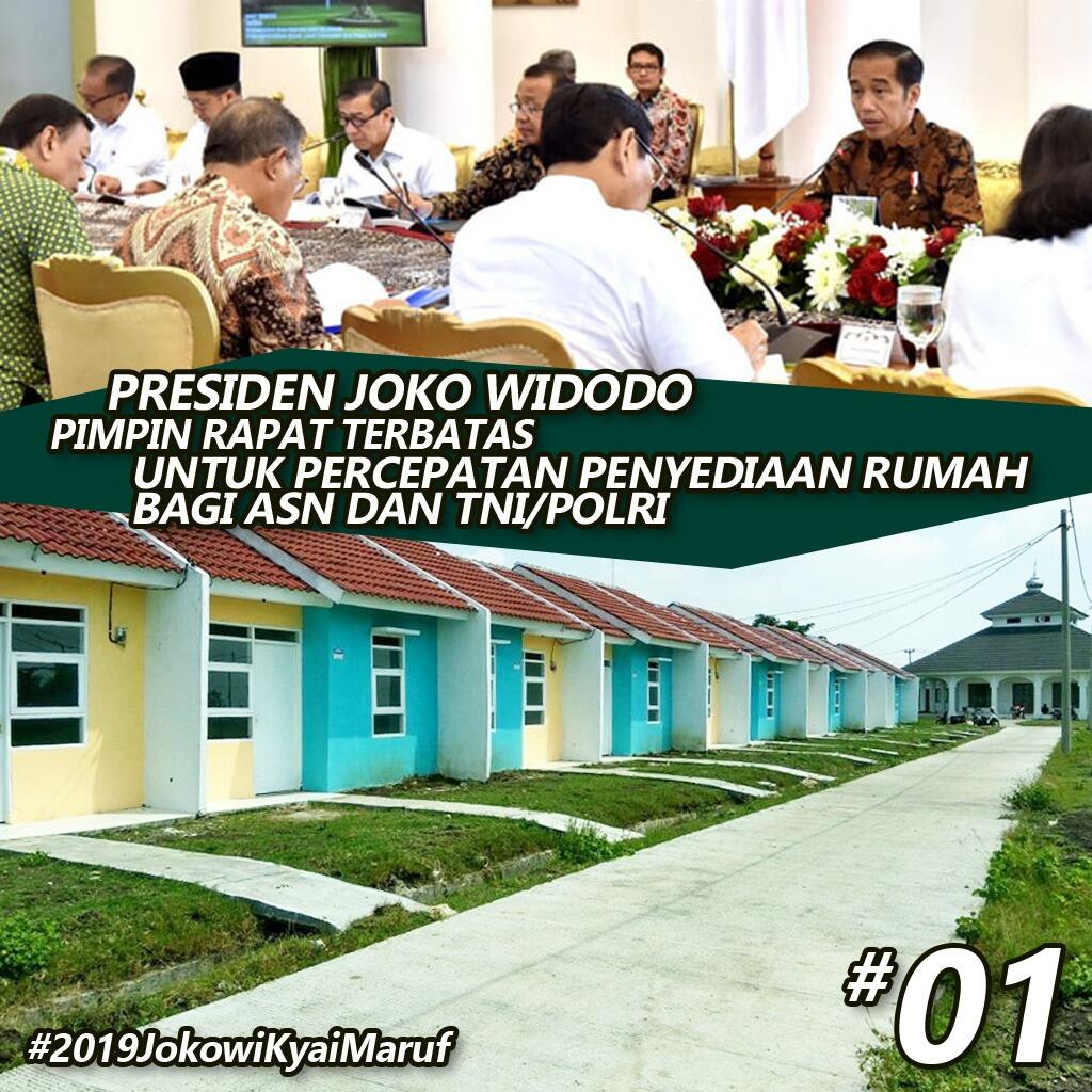 Jokowi tegaskan pemerintah fokus bangun rumah untuk ASN, Polri dan TNI