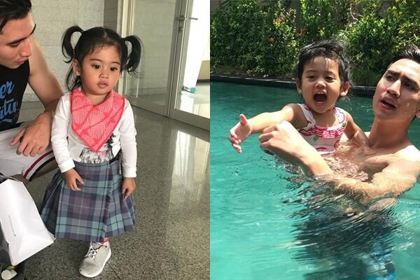 10 Potret Verrell Bramasta Asuh Vania Athabina, Kebapakan Banget!
