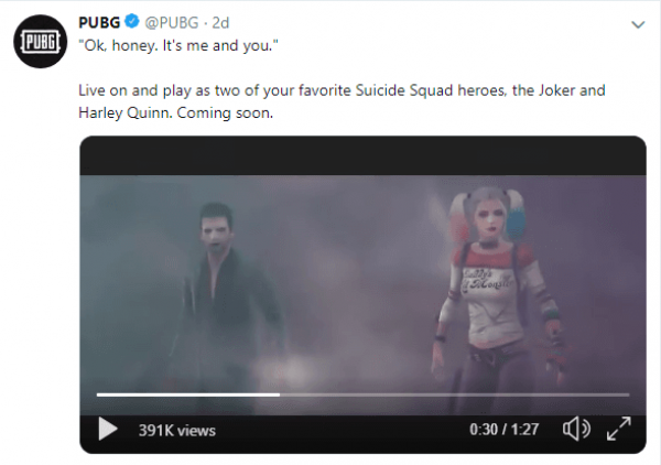 Keren, Joker dan Harley Quinn Akan Hadir Merusuh di PUBG