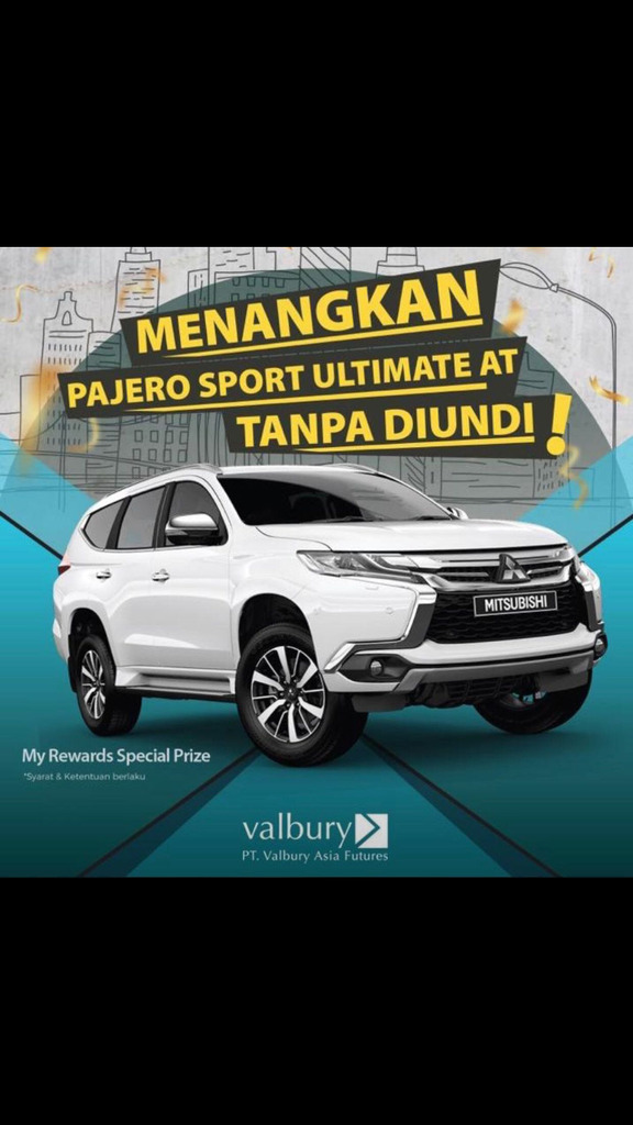 Trading dapat mobil Pajero Sport Dakar