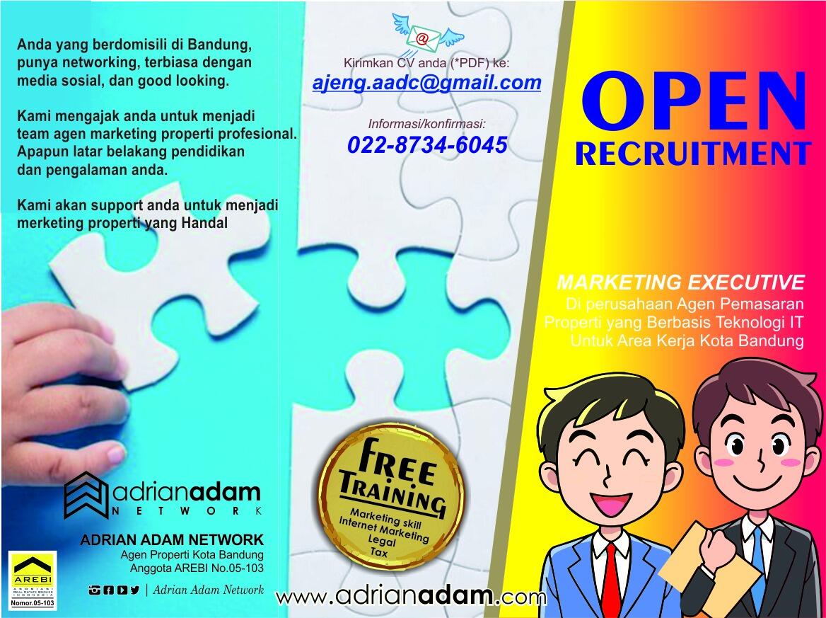 Loker MARKETING EXECUTIVE, Cv Adrian Adam Network Bandung