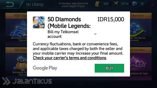 Cara Beli Diamonds Mobile Legends Pakai Pulsa Tanpa Kartu Kredit